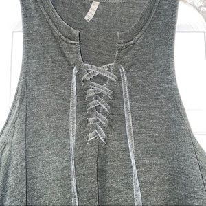 Green Z Supply Dress with pockets and tie up